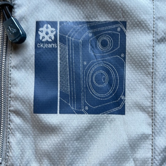 Vintage Calvin Klein Reversible Light Jacket 90’s Water Resistant Y2K Retro - Picture 5 of 7